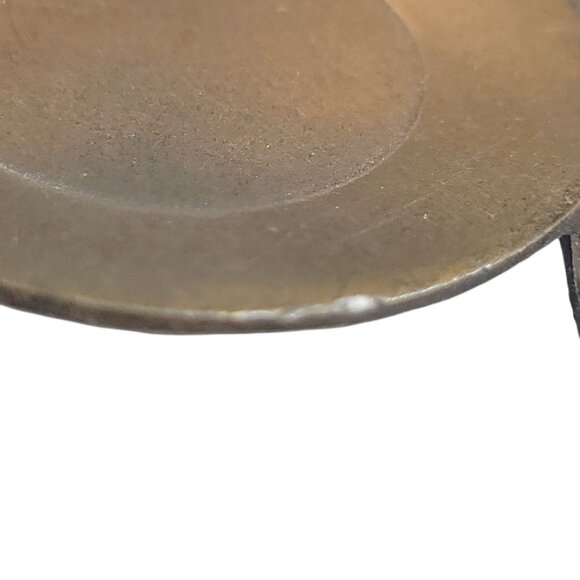 Vintage JJ 1988 Brass Dinner Plate Brooch With Utensils - Picture 7 of 8